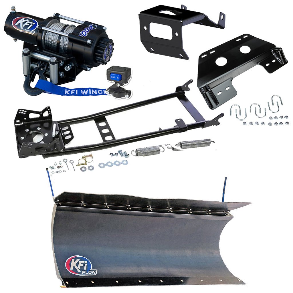 KFI Snowplow Kit fits 2014+ Honda TRX 500/520 Foreman & Rubicon & 2015+ TRX420 Rancher ATV - MojoMotoSport.com