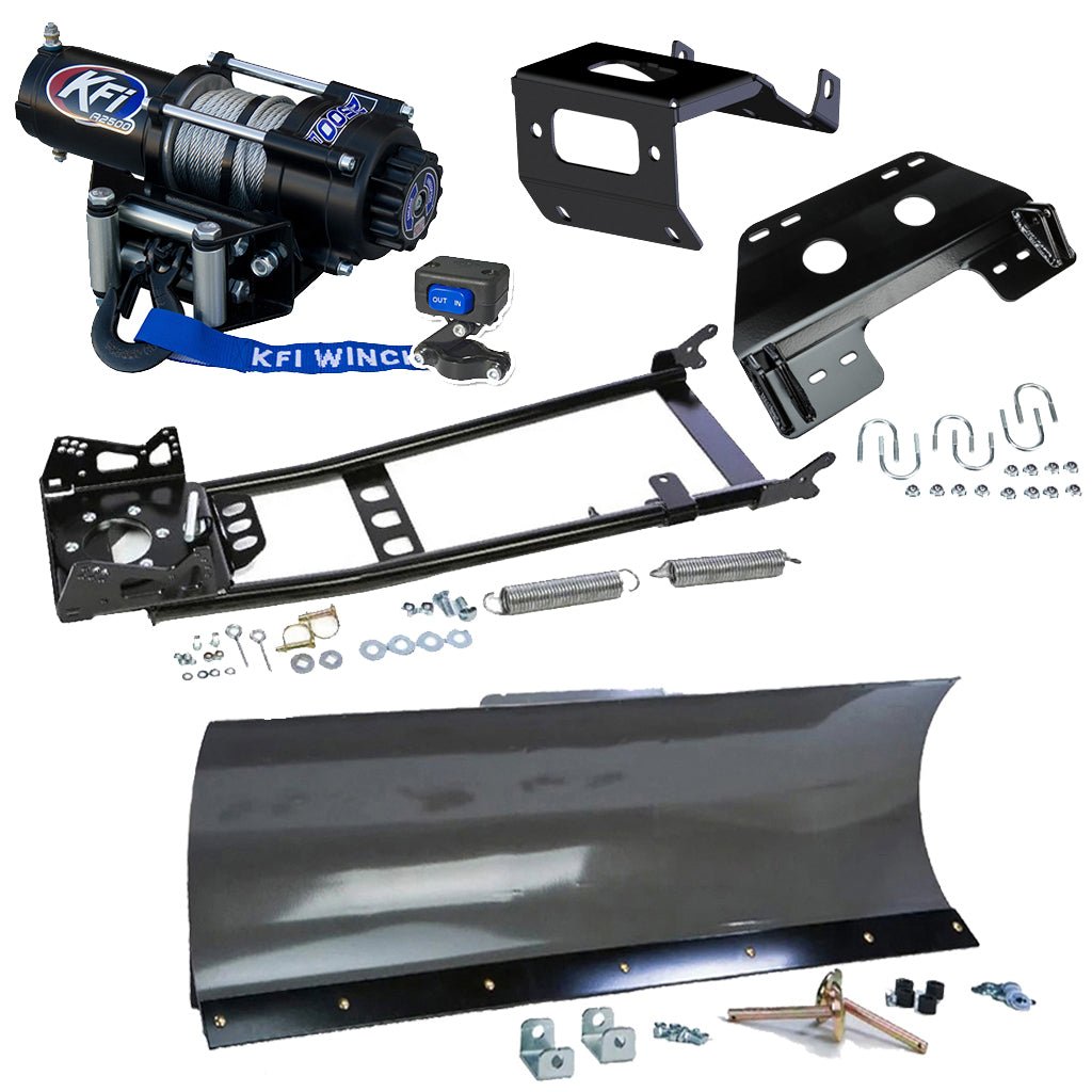 KFI Snowplow Kit fits 2014+ Honda TRX 500/520 Foreman & Rubicon & 2015+ TRX420 Rancher ATV - MojoMotoSport.com