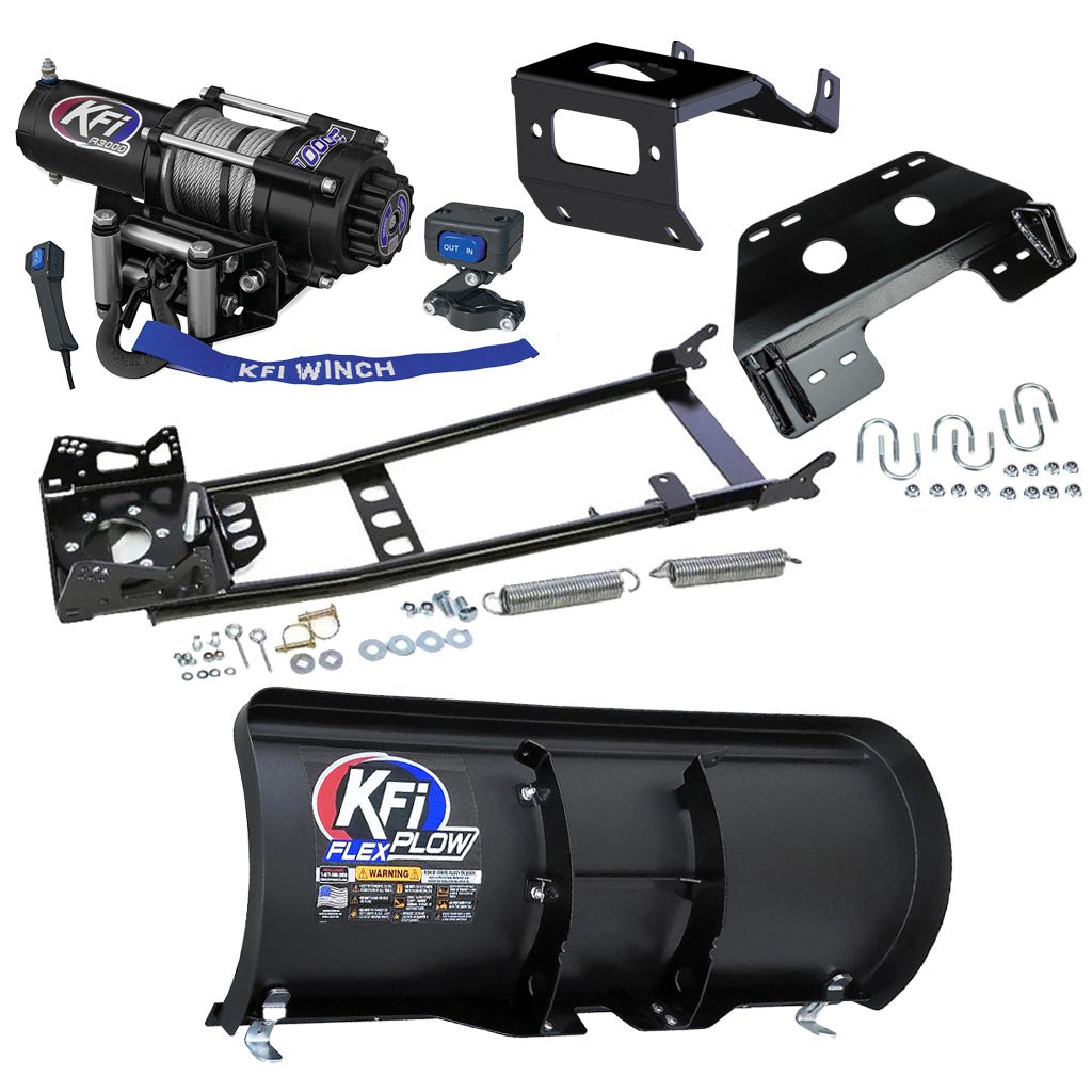 KFI Snowplow Kit fits 2014+ Honda TRX 500/520 Foreman & Rubicon & 2015+ TRX420 Rancher ATV - MojoMotoSport.com