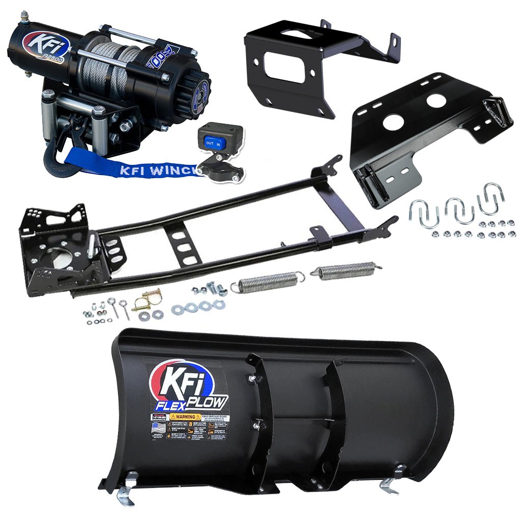 KFI Snowplow Kit fits 2014+ Honda TRX 500/520 Foreman & Rubicon & 2015+ TRX420 Rancher ATV - MojoMotoSport.com