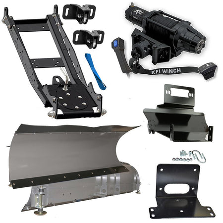 KFI Snowplow Kit fits Kawasaki KAF 400 Mule 600/610 - MojoMotoSport.com
