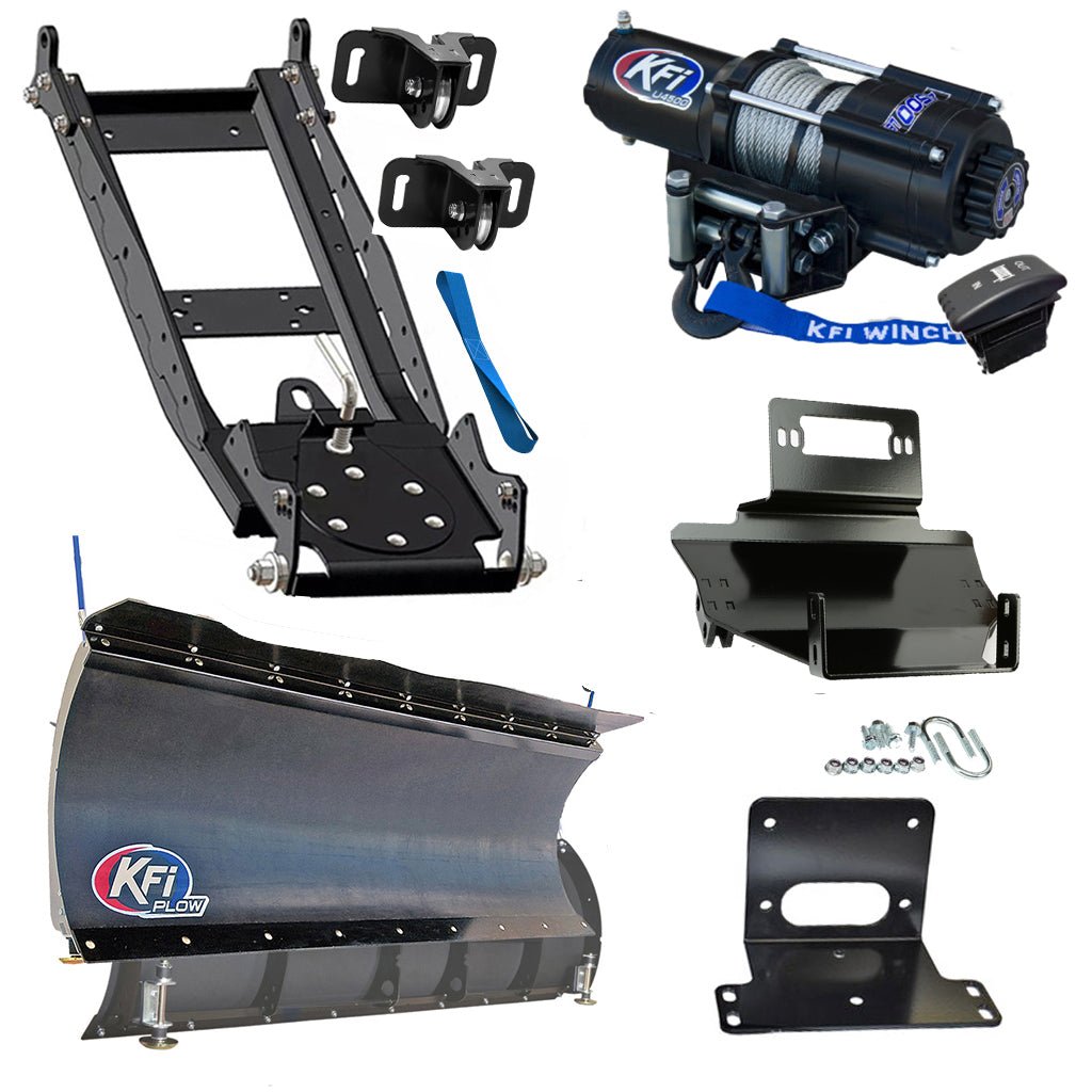 KFI Snowplow Kit fits Kawasaki KAF 400 Mule 600/610 - MojoMotoSport.com