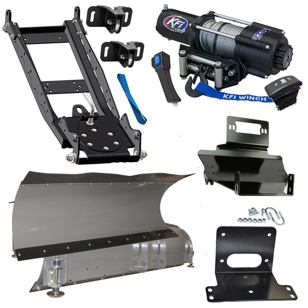 KFI Snowplow Kit fits Kawasaki KAF 400 Mule 600/610 - MojoMotoSport.com