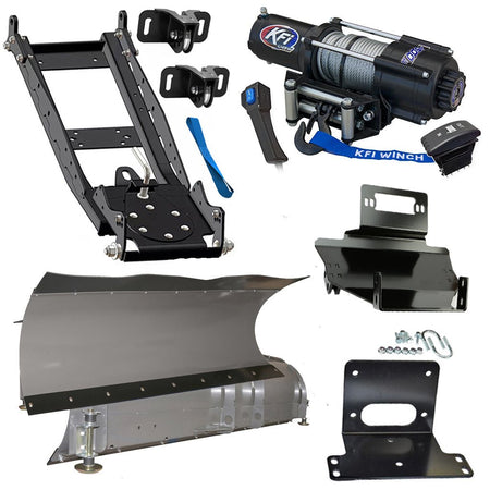 KFI Snowplow Kit fits Kawasaki KAF 400 Mule 600/610 - MojoMotoSport.com
