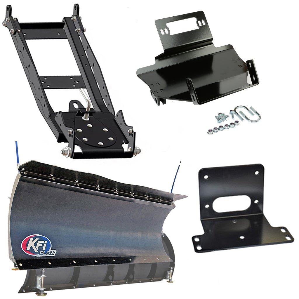 KFI Snowplow Kit fits Kawasaki KAF 400 Mule 600/610 - MojoMotoSport.com