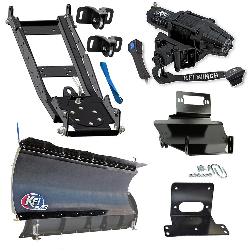 KFI Snowplow Kit fits Kawasaki KAF 400 Mule 600/610 - MojoMotoSport.com