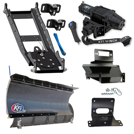 KFI Snowplow Kit fits Kawasaki KAF 400 Mule 600/610 - MojoMotoSport.com