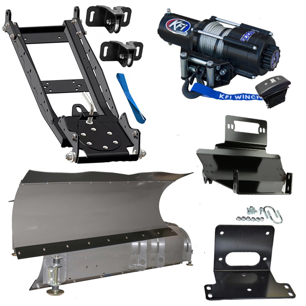 KFI Snowplow Kit fits Kawasaki KAF 400 Mule 600/610 - MojoMotoSport.com