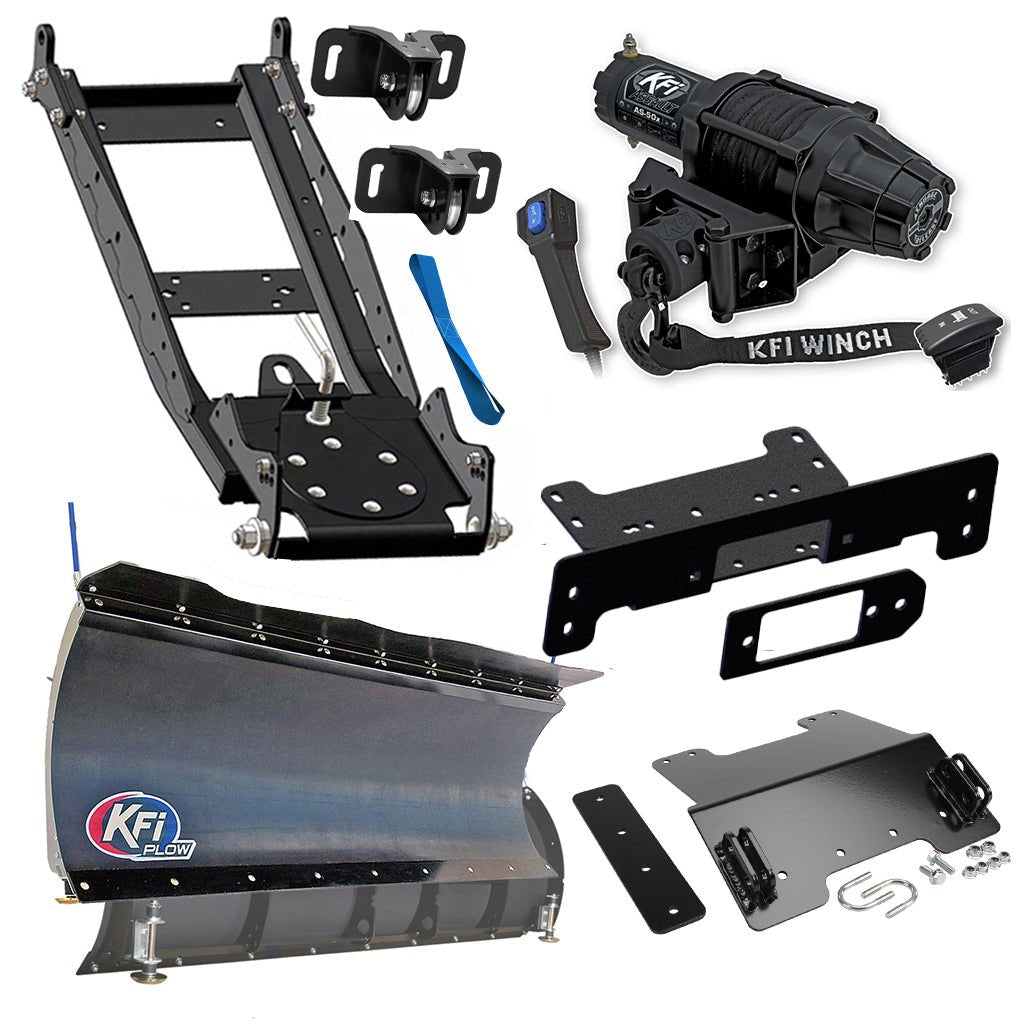 KFI Snowplow Kit fits Kawasaki Mule SX/XC 400 - MojoMotoSport.com