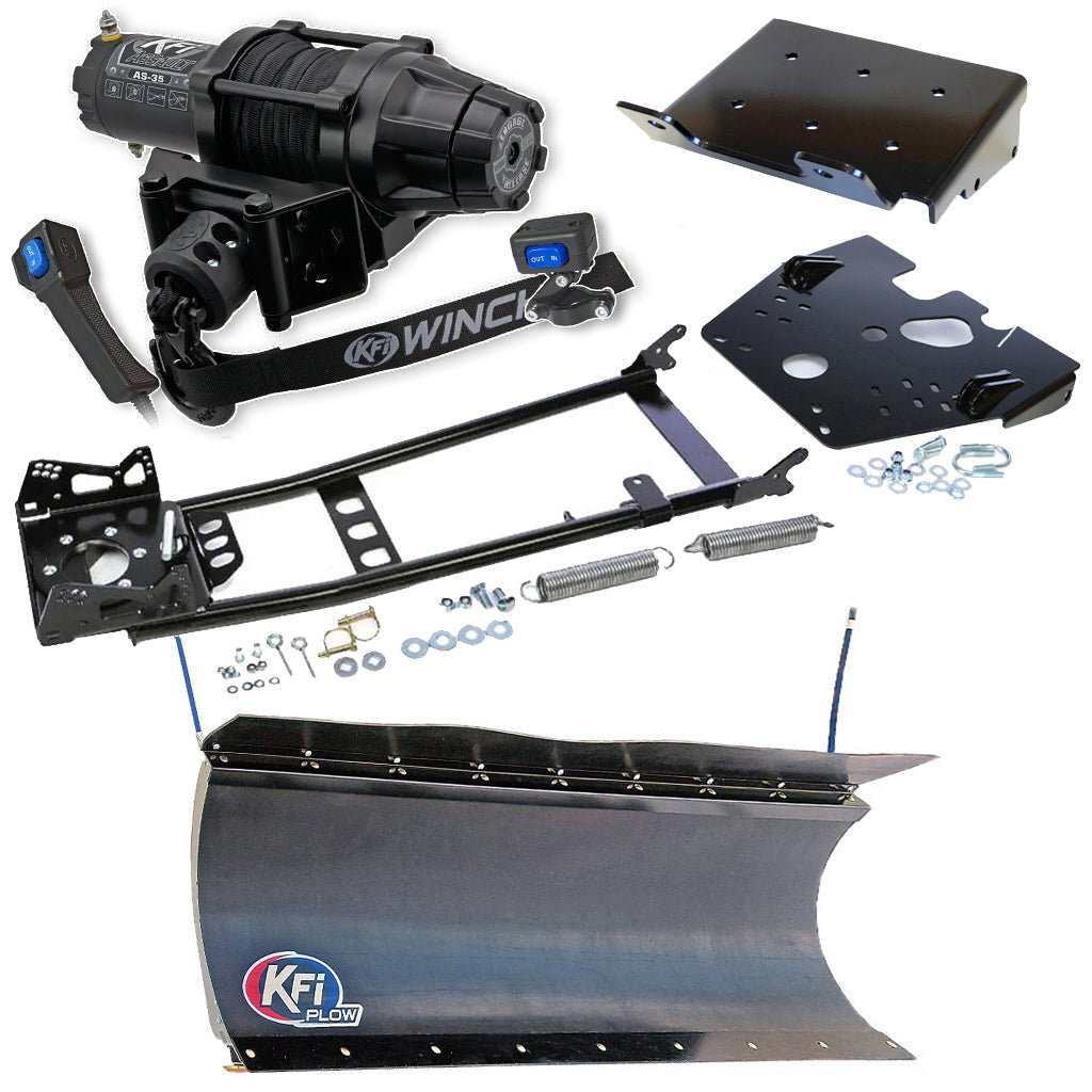 KFI Snowplow Kit fits Kawasaki Prairie 650/700 & Suzuki Twin Peaks 700 ATV - MojoMotoSport.com
