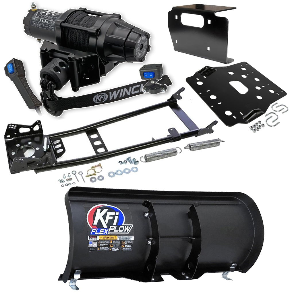 KFI Snowplow Kit fits Kawasaki Prairie 650/700 & Suzuki Twin Peaks 700 ATV - MojoMotoSport.com