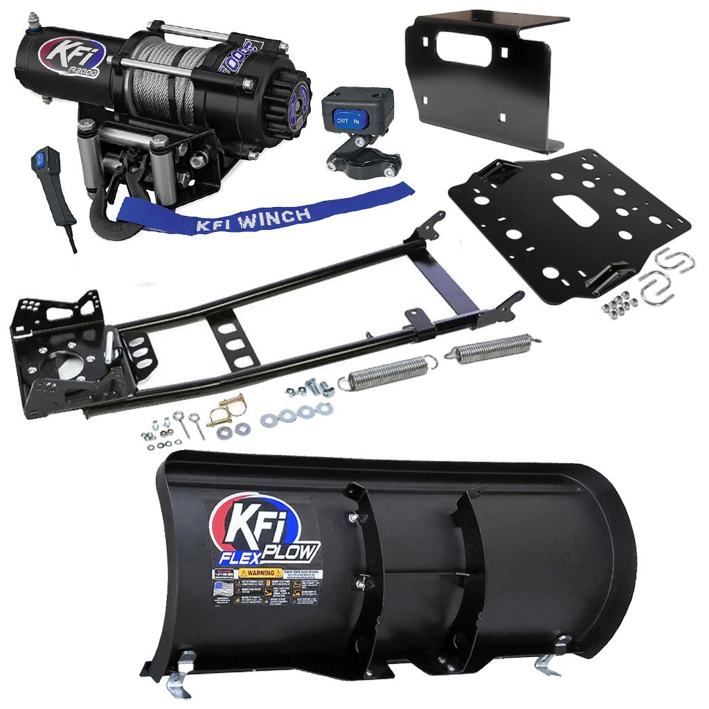 KFI Snowplow Kit fits Kawasaki Prairie 650/700 & Suzuki Twin Peaks 700 ATV - MojoMotoSport.com