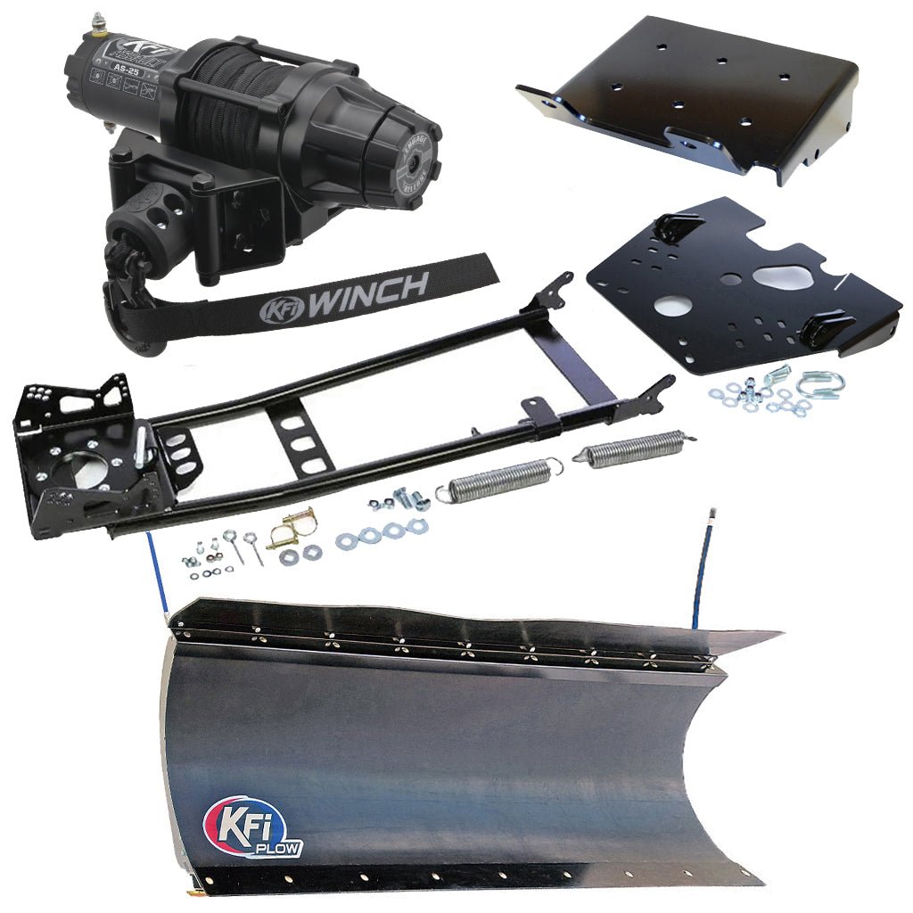 KFI Snowplow Kit fits Kawasaki Prairie 650/700 & Suzuki Twin Peaks 700 ATV - MojoMotoSport.com
