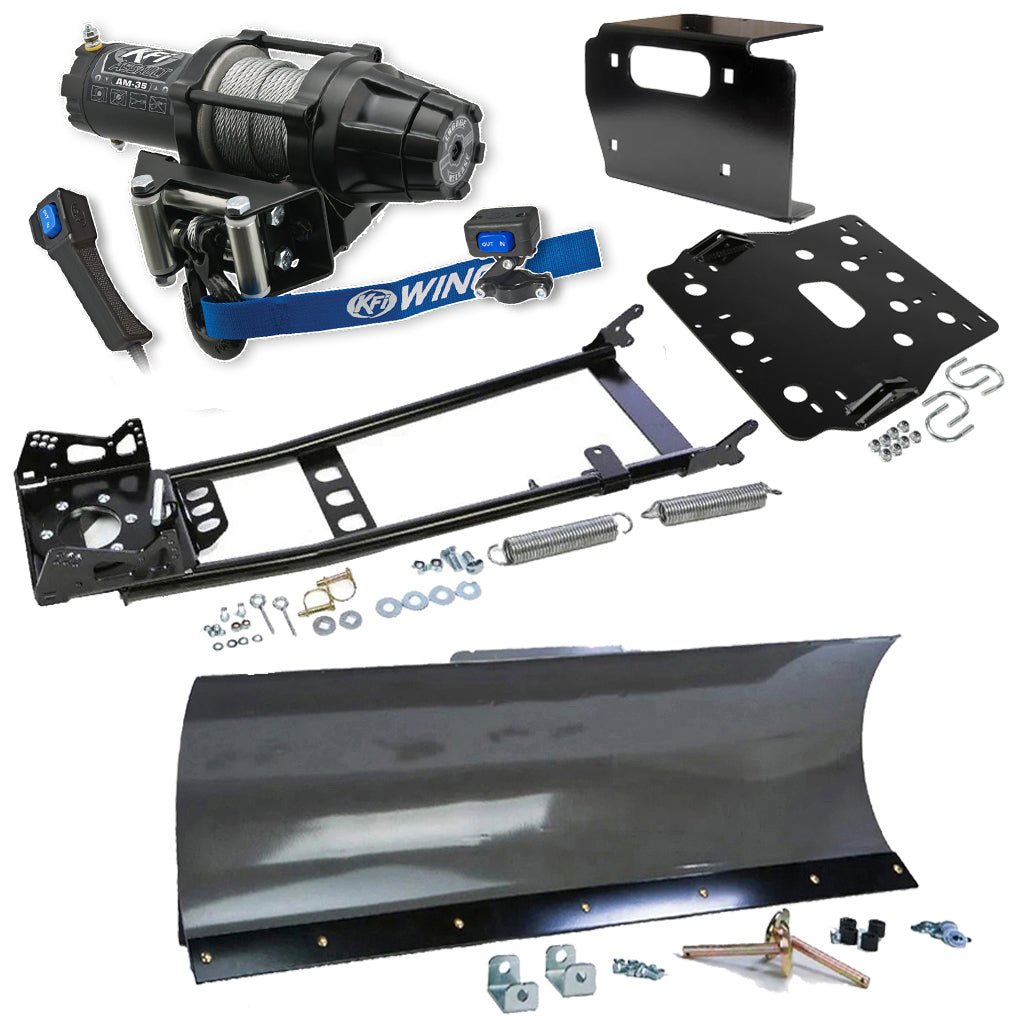KFI Snowplow Kit fits Kawasaki Prairie 650/700 & Suzuki Twin Peaks 700 ATV - MojoMotoSport.com