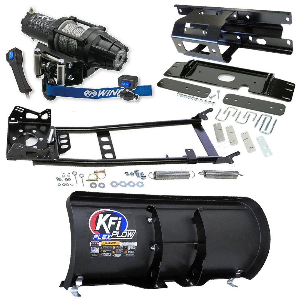 KFI Snowplow Kit fits various 2005 - 2010 Polaris Sportsman 450, 600, 700, 800 ATV - MojoMotoSport.com