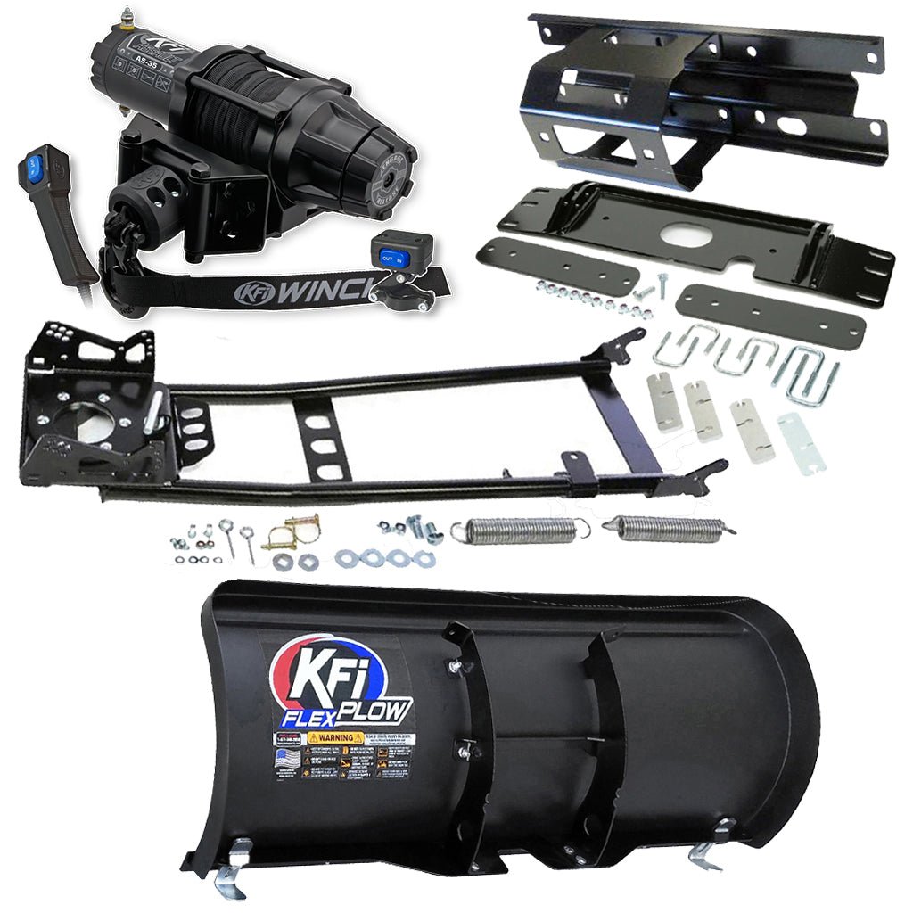 KFI Snowplow Kit fits various 2005 - 2010 Polaris Sportsman 450, 600, 700, 800 ATV - MojoMotoSport.com