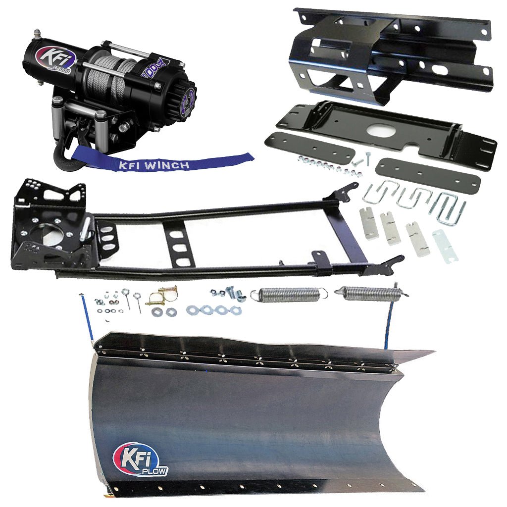 KFI Snowplow Kit fits various 2005 - 2010 Polaris Sportsman 450, 600, 700, 800 ATV - MojoMotoSport.com