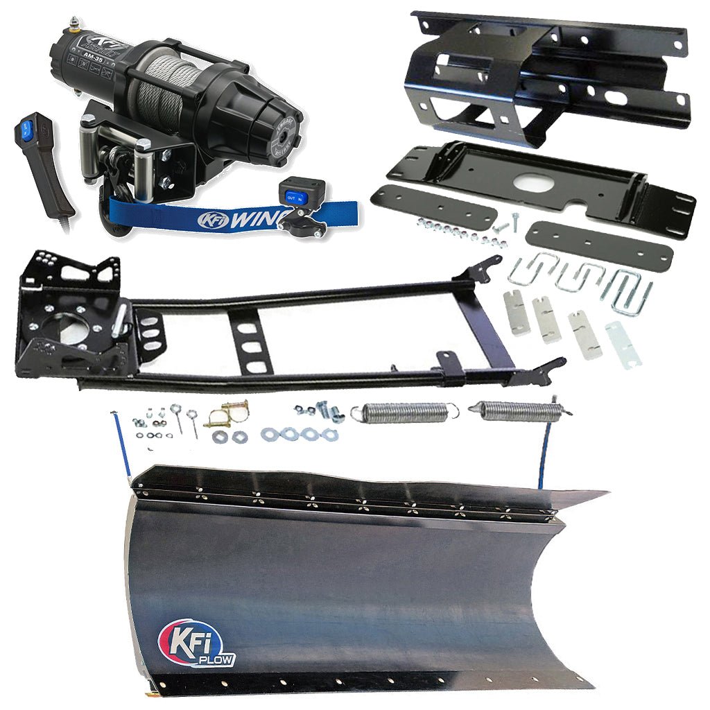KFI Snowplow Kit fits various 2005 - 2010 Polaris Sportsman 450, 600, 700, 800 ATV - MojoMotoSport.com