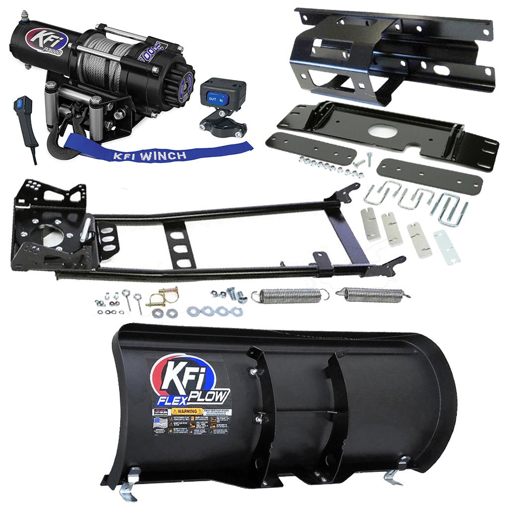 KFI Snowplow Kit fits various 2005 - 2010 Polaris Sportsman 450, 600, 700, 800 ATV - MojoMotoSport.com