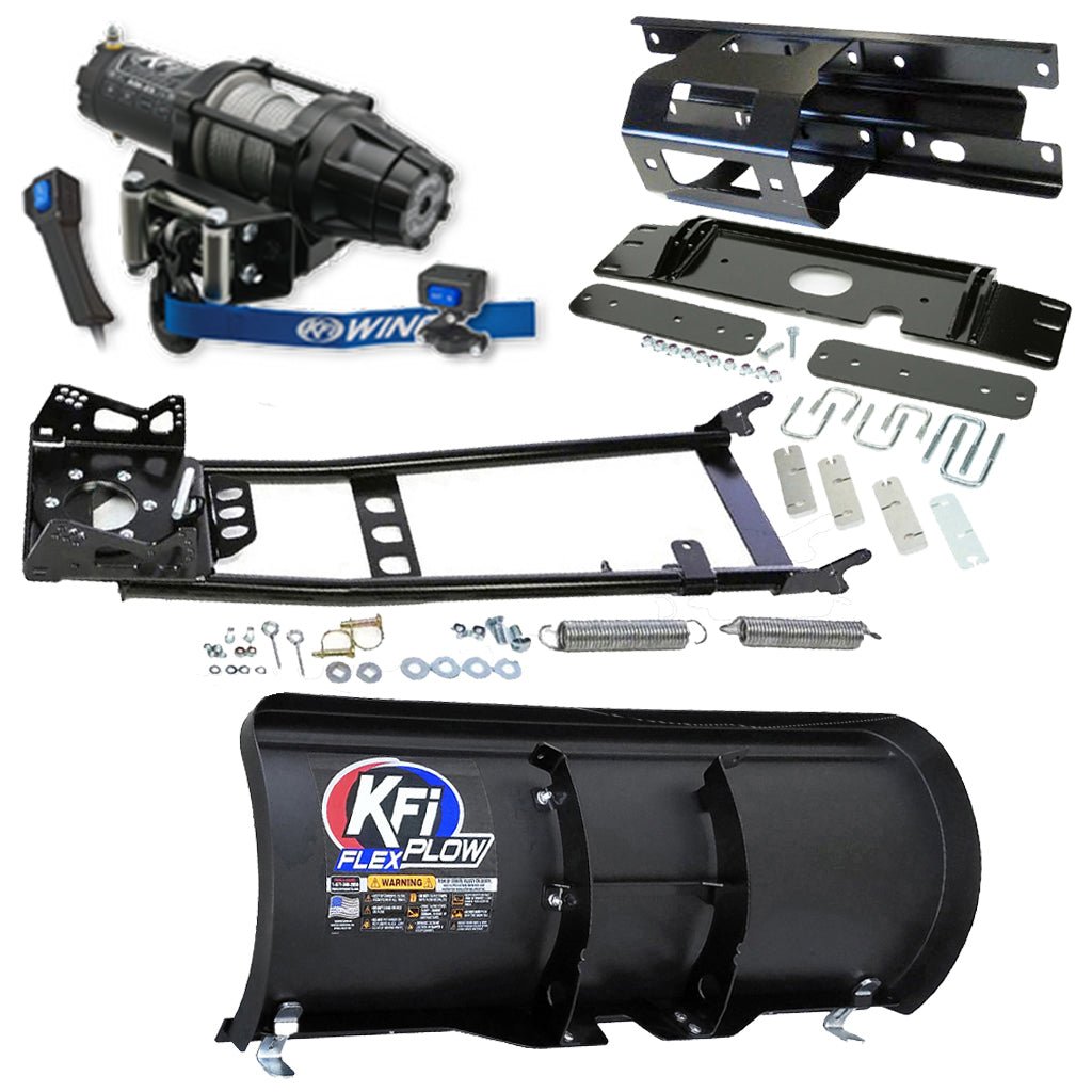 KFI Snowplow Kit fits various 2005 - 2010 Polaris Sportsman 450, 600, 700, 800 ATV - MojoMotoSport.com