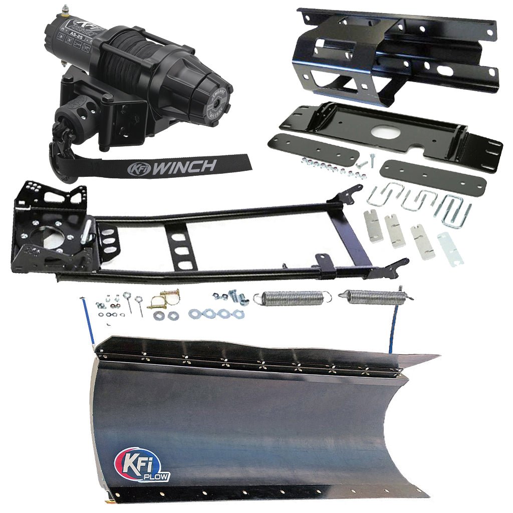 KFI Snowplow Kit fits various 2005 - 2010 Polaris Sportsman 450, 600, 700, 800 ATV - MojoMotoSport.com