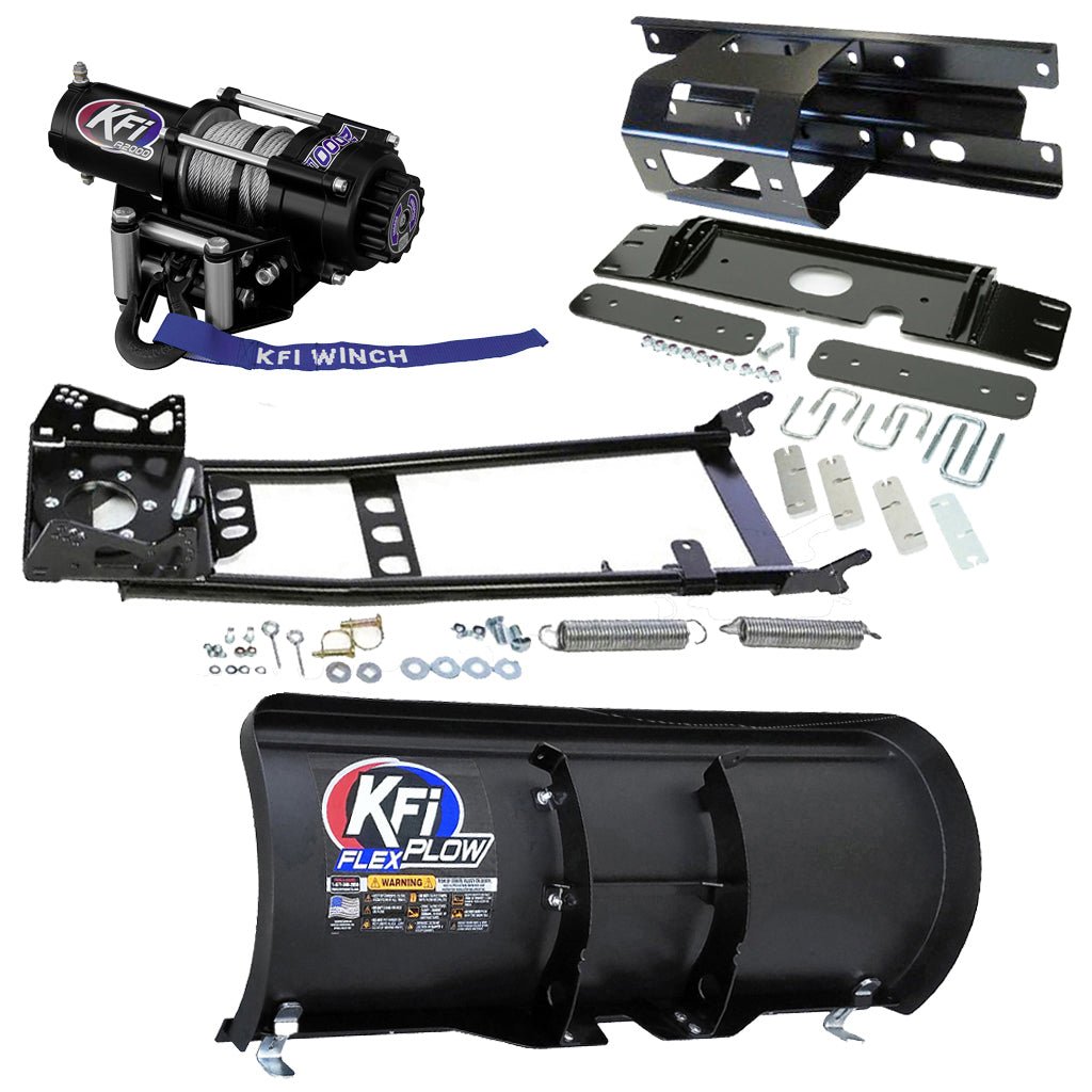 KFI Snowplow Kit fits various 2005 - 2010 Polaris Sportsman 450, 600, 700, 800 ATV - MojoMotoSport.com