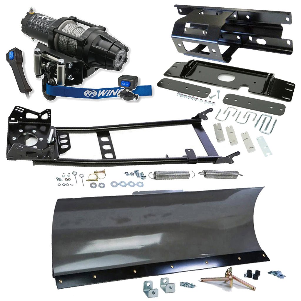 KFI Snowplow Kit fits various 2005 - 2010 Polaris Sportsman 450, 600, 700, 800 ATV - MojoMotoSport.com