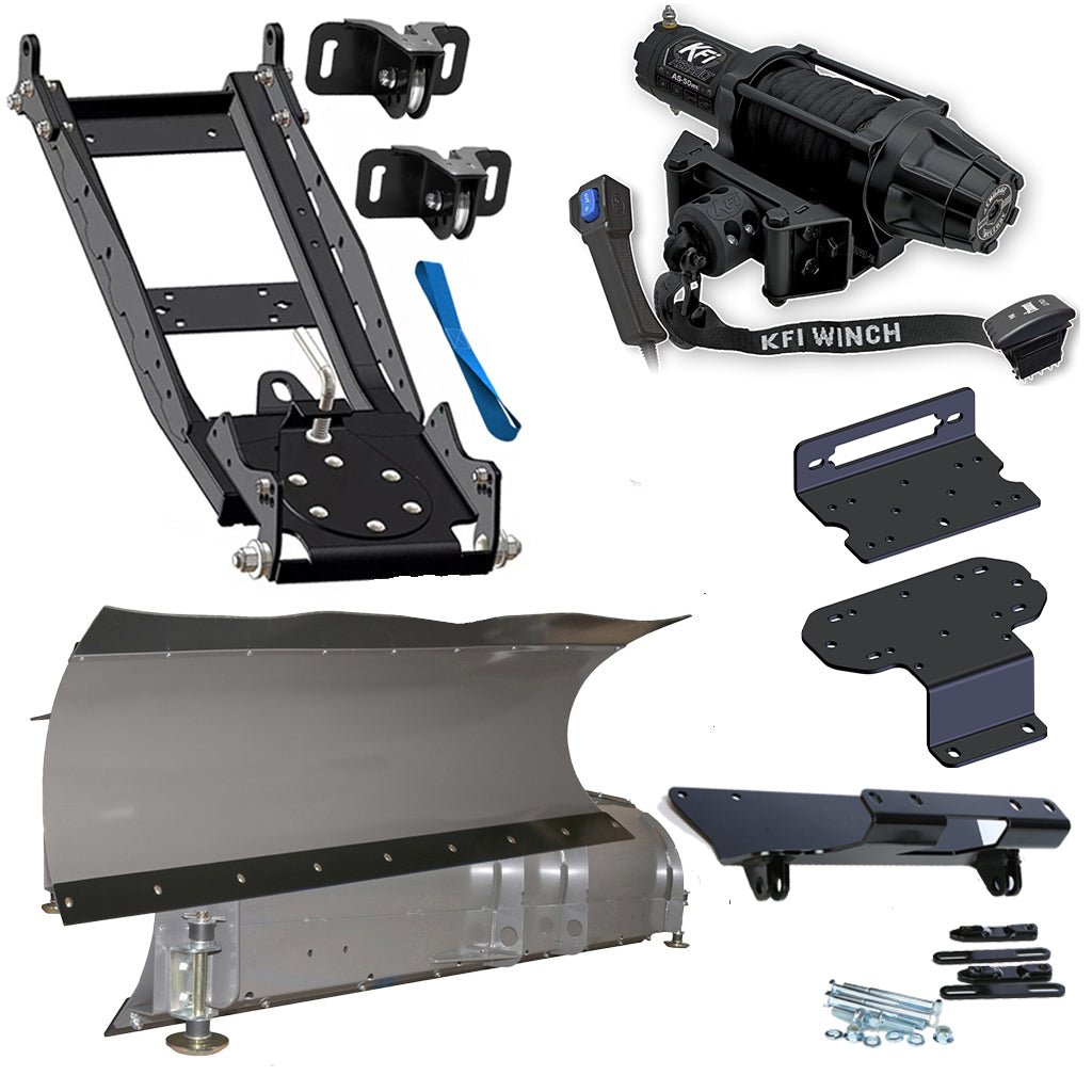 KFI Snowplow Kit fits Yamaha Rhino 450, 660, 700 - MojoMotoSport.com