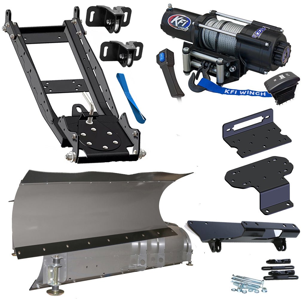 KFI Snowplow Kit fits Yamaha Rhino 450, 660, 700 - MojoMotoSport.com