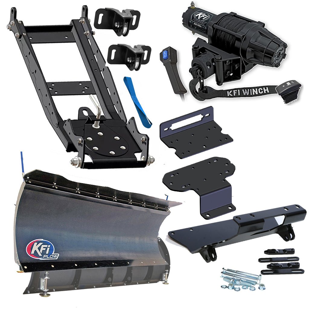 KFI Snowplow Kit fits Yamaha Rhino 450, 660, 700 - MojoMotoSport.com