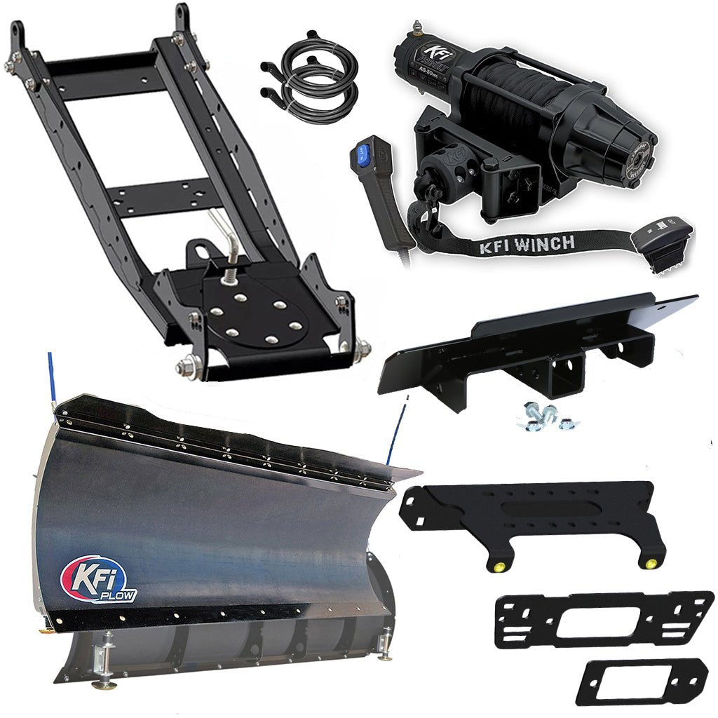 KFI Snowplow Kit for various Polaris Ranger Crew Pro XD/570/900/1000 - MojoMotoSport.com