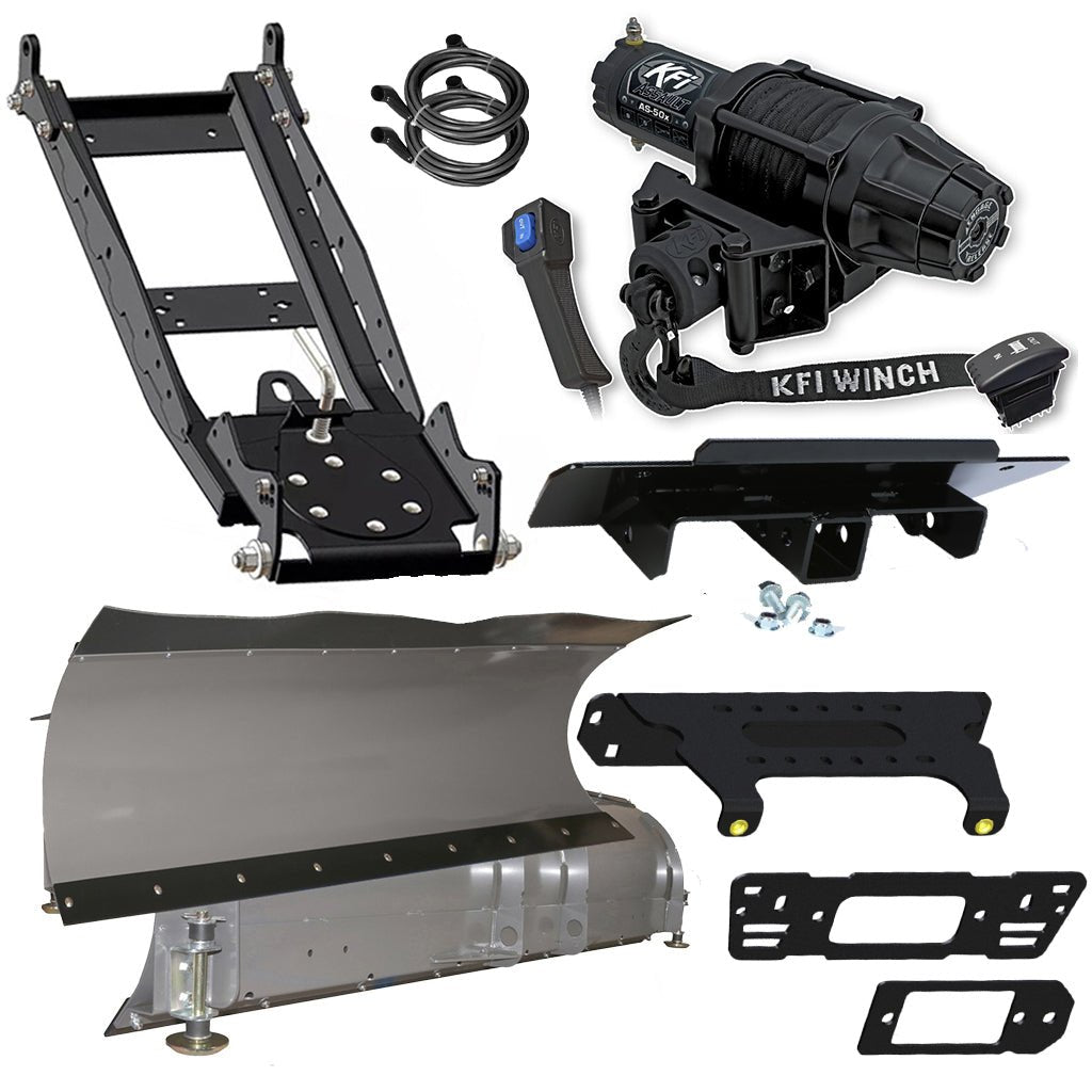 KFI Snowplow Kit for various Polaris Ranger Crew Pro XD/570/900/1000 - MojoMotoSport.com