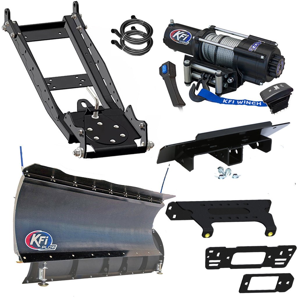 KFI Snowplow Kit for various Polaris Ranger Crew Pro XD/570/900/1000 - MojoMotoSport.com