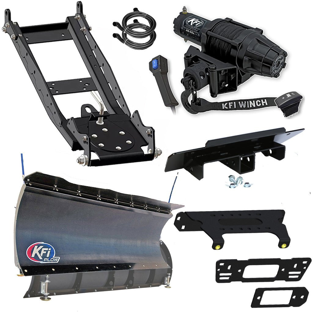 KFI Snowplow Kit for various Polaris Ranger Crew Pro XD/570/900/1000 - MojoMotoSport.com