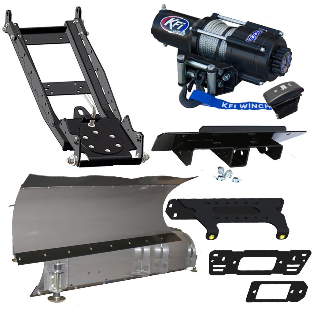 KFI Snowplow Kit for various Polaris Ranger Crew & XP 570/900/1000 - MojoMotoSport.com