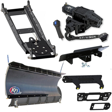 KFI Snowplow Kit for various Polaris Ranger Crew & XP 570/900/1000 - MojoMotoSport.com