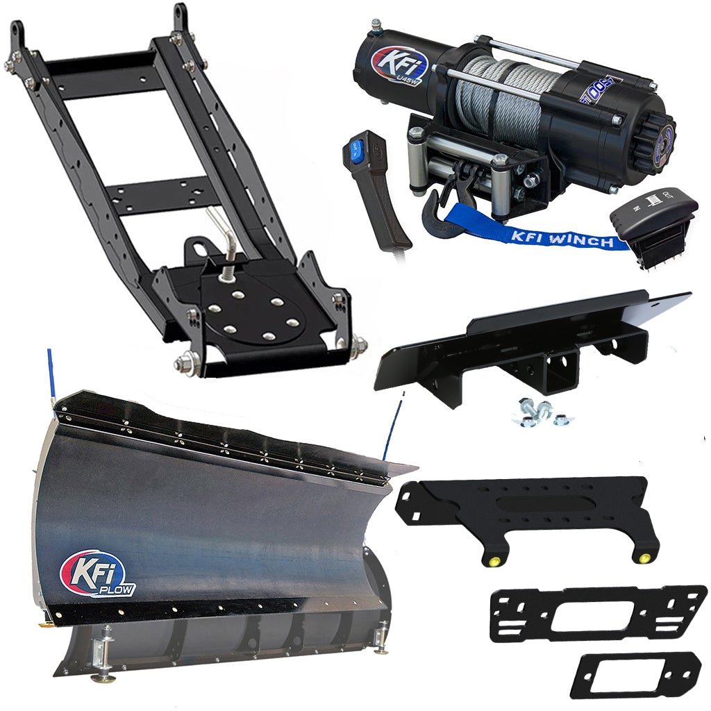KFI Snowplow Kit for various Polaris Ranger Crew & XP 570/900/1000 - MojoMotoSport.com