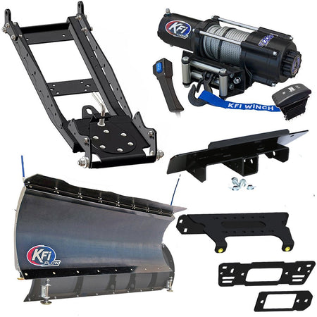 KFI Snowplow Kit for various Polaris Ranger Crew & XP 570/900/1000 - MojoMotoSport.com