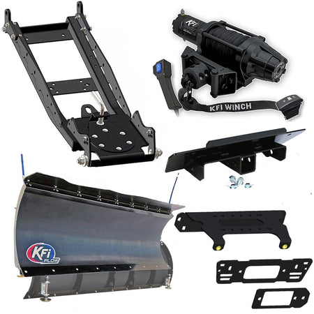 KFI Snowplow Kit for various Polaris Ranger Crew & XP 570/900/1000 - MojoMotoSport.com