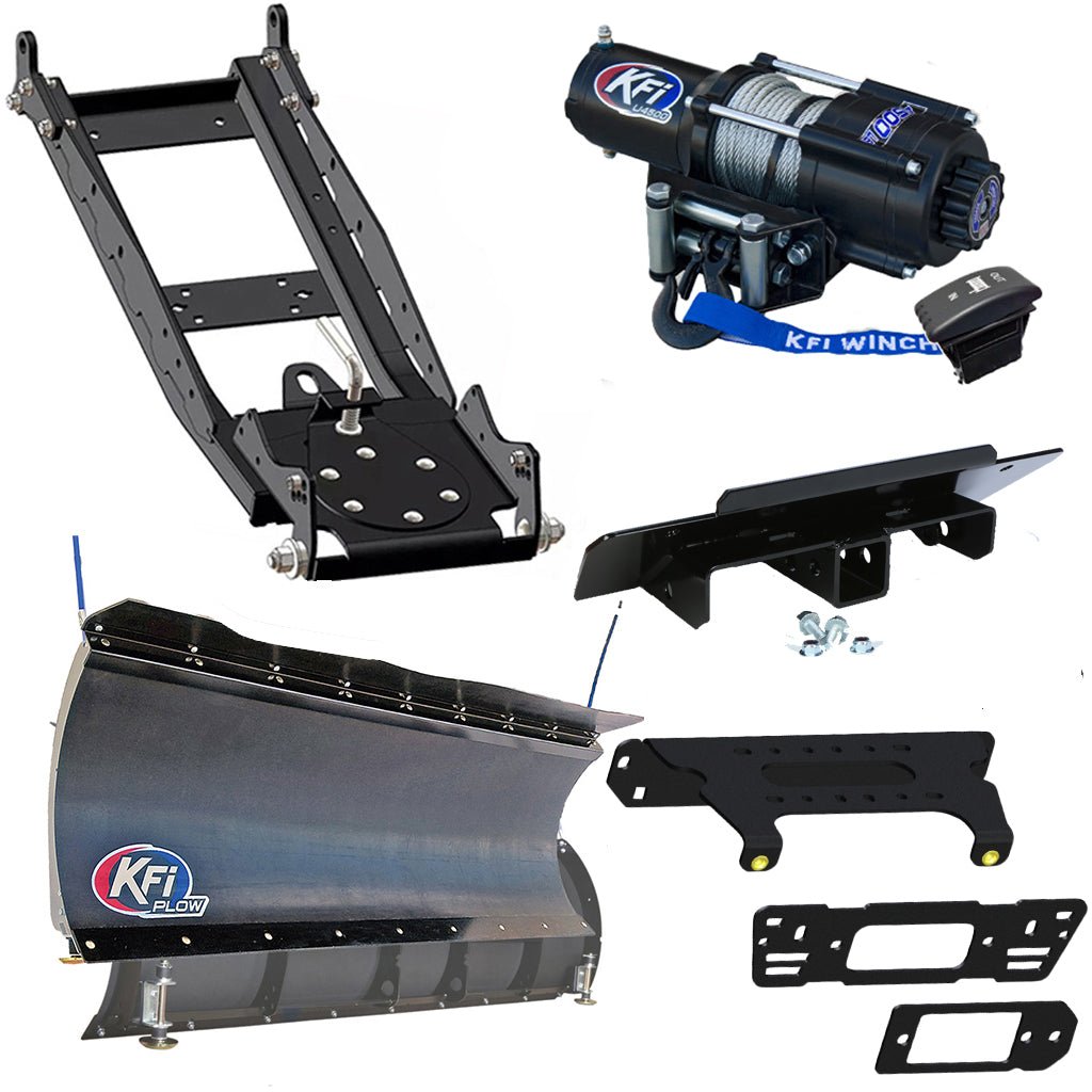 KFI Snowplow Kit for various Polaris Ranger Crew & XP 570/900/1000 - MojoMotoSport.com