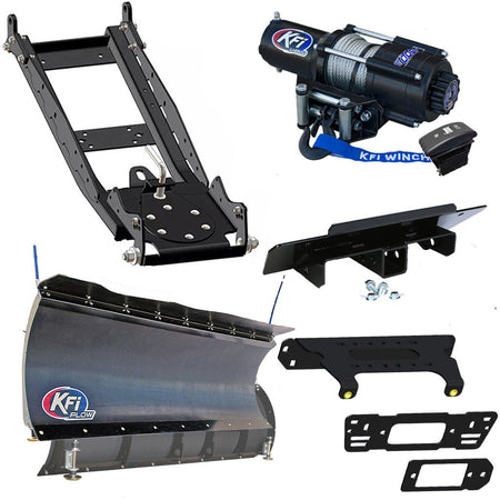 KFI Snowplow Kit for various Polaris Ranger Crew & XP 570/900/1000 - MojoMotoSport.com