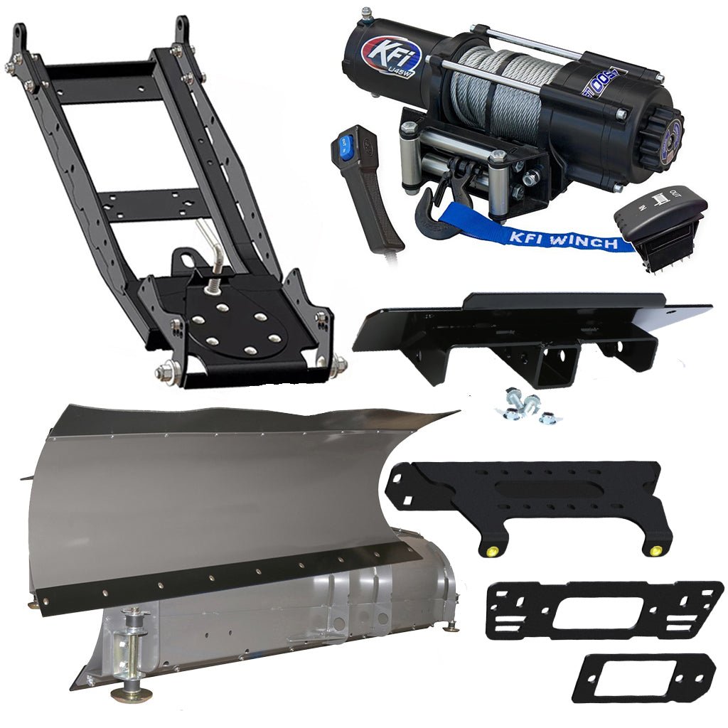 KFI Snowplow Kit for various Polaris Ranger Crew & XP 570/900/1000 - MojoMotoSport.com