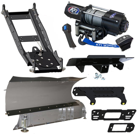 KFI Snowplow Kit for various Polaris Ranger Crew & XP 570/900/1000 - MojoMotoSport.com