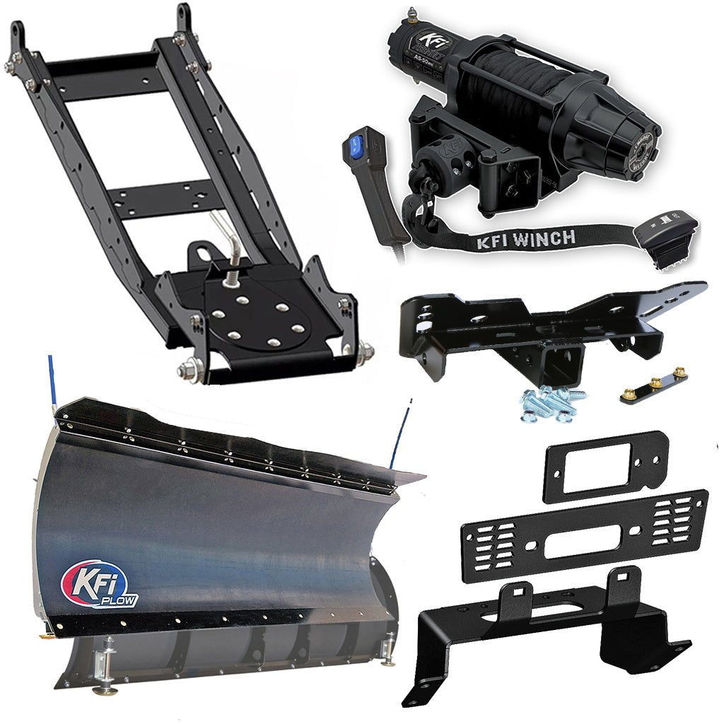 KFI Snowplow Kit Polaris fits most 400 - 800 & EV Ranger Midsize & Fullsize Models - MojoMotoSport.com
