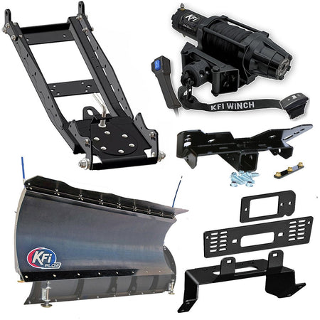 KFI Snowplow Kit Polaris fits most 400 - 800 & EV Ranger Midsize & Fullsize Models - MojoMotoSport.com