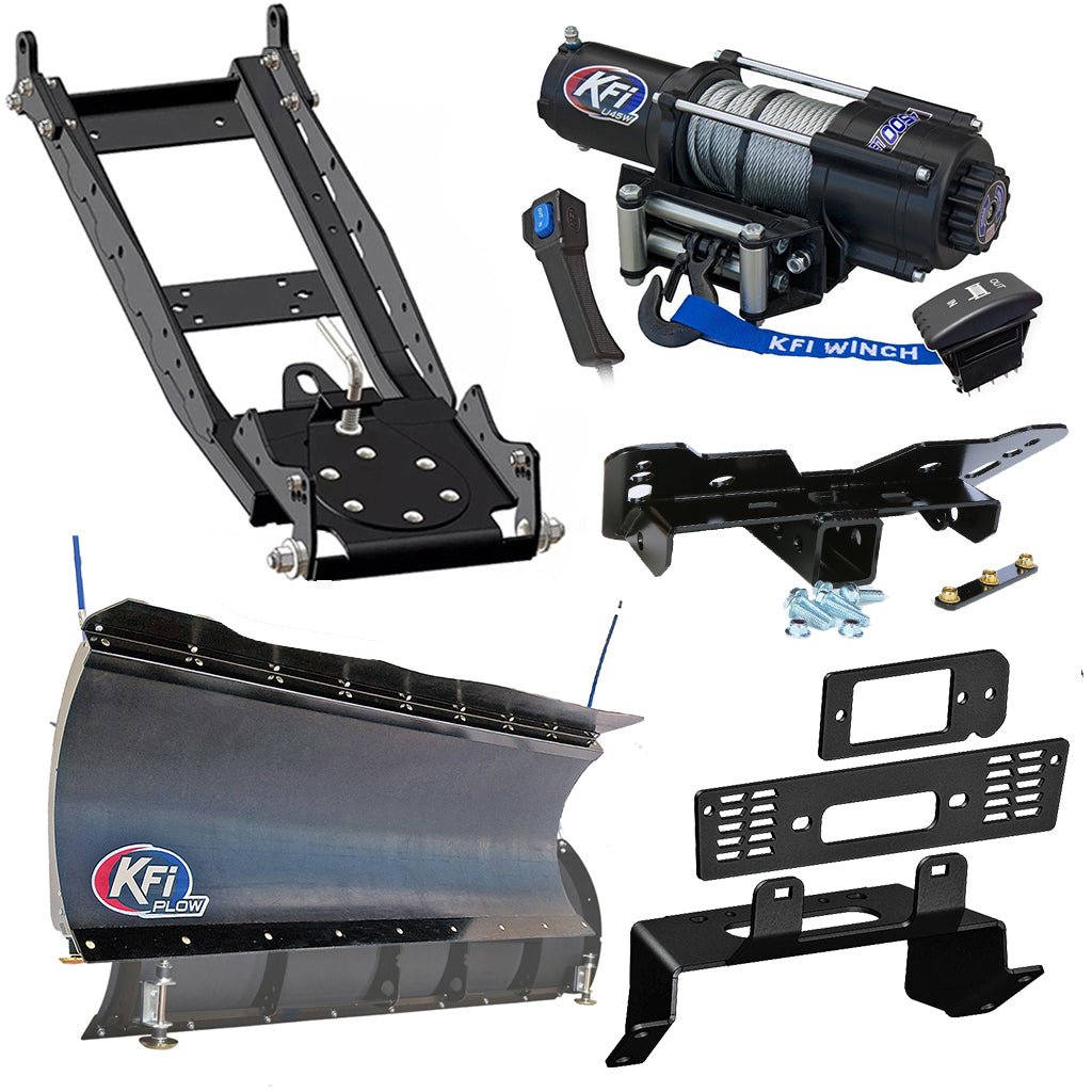 KFI Snowplow Kit Polaris fits most 400 - 800 & EV Ranger Midsize & Fullsize Models - MojoMotoSport.com