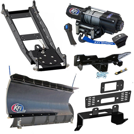 KFI Snowplow Kit Polaris fits most 400 - 800 & EV Ranger Midsize & Fullsize Models - MojoMotoSport.com