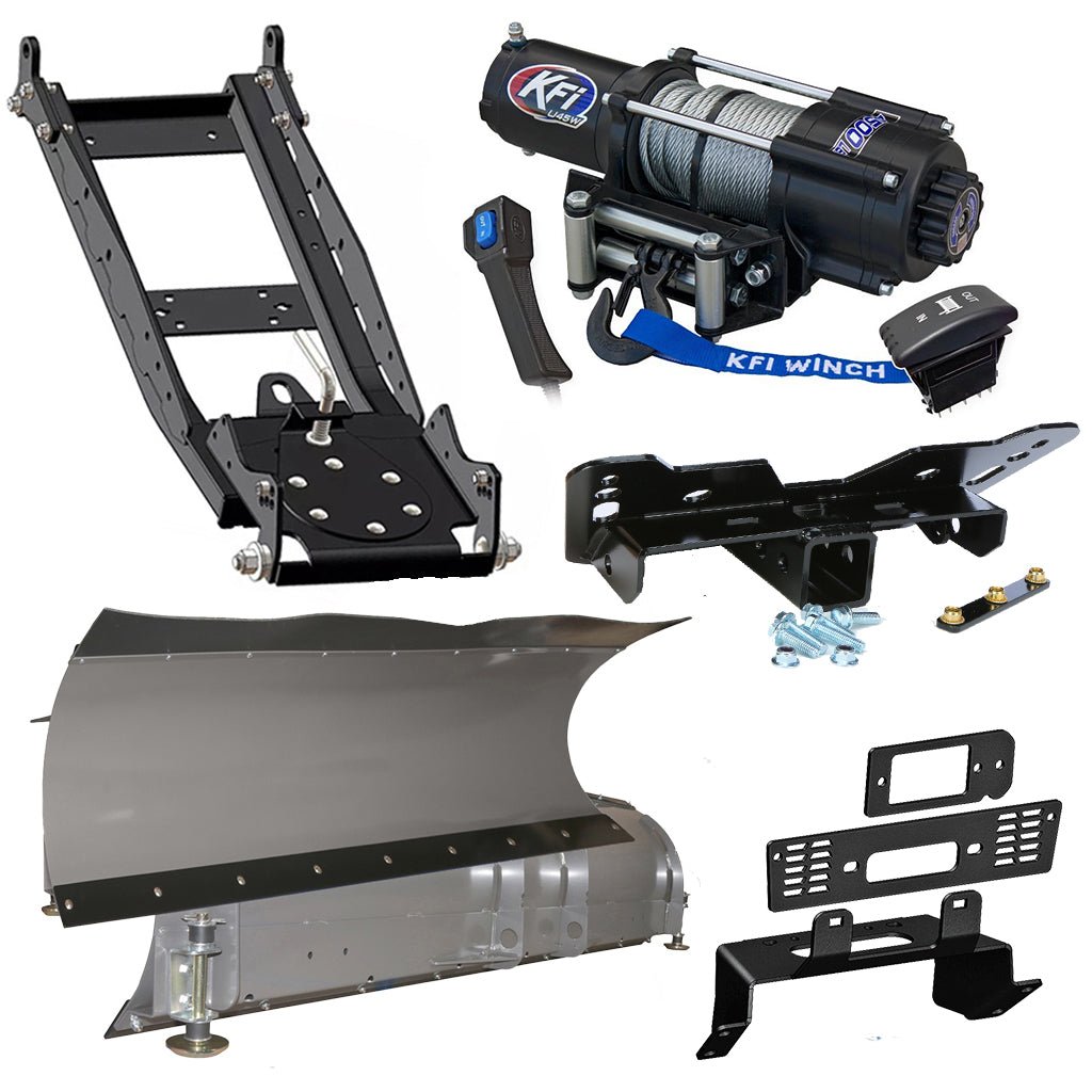 KFI Snowplow Kit Polaris fits most 400 - 800 & EV Ranger Midsize & Fullsize Models - MojoMotoSport.com