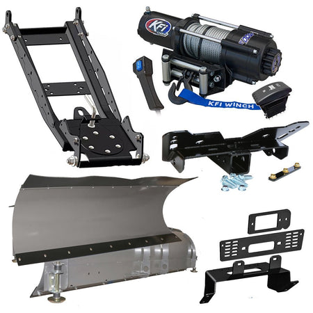 KFI Snowplow Kit Polaris fits most 400 - 800 & EV Ranger Midsize & Fullsize Models - MojoMotoSport.com