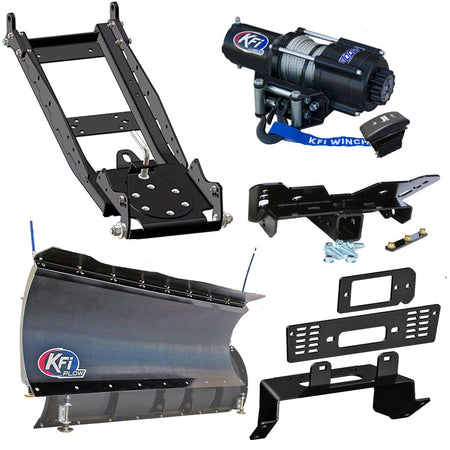 KFI Snowplow Kit Polaris fits most 400 - 800 & EV Ranger Midsize & Fullsize Models - MojoMotoSport.com